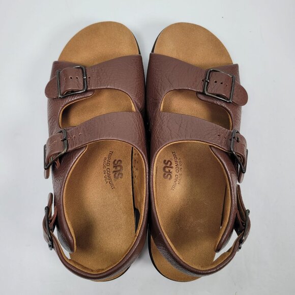 SAS Bravo Women's Brown Adjustable Strap Sandal US Size 9.5N - Picture 5 of 8